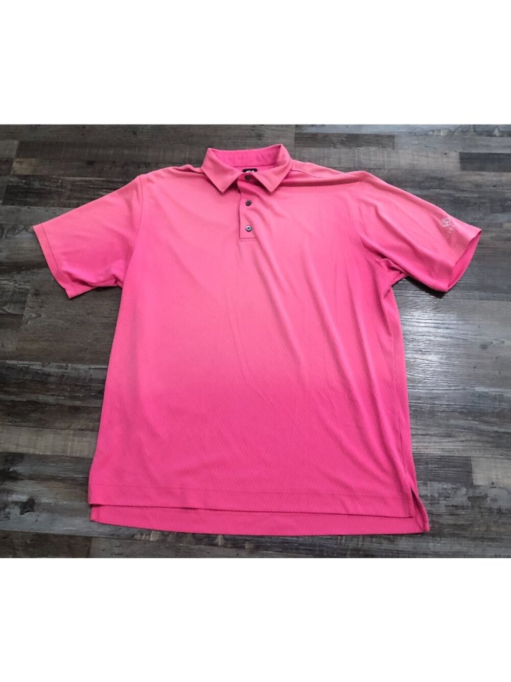 FootJoy FJ Gold Mens XL Pink Short Sleeve Polo Shirt